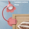 Lampka biurkowa kwiatek LED z ochroną oczu - Klips